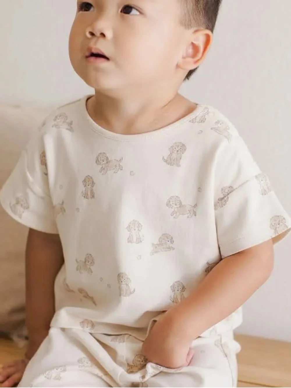 NWT Quincy Mae Puppy Print Matching Set